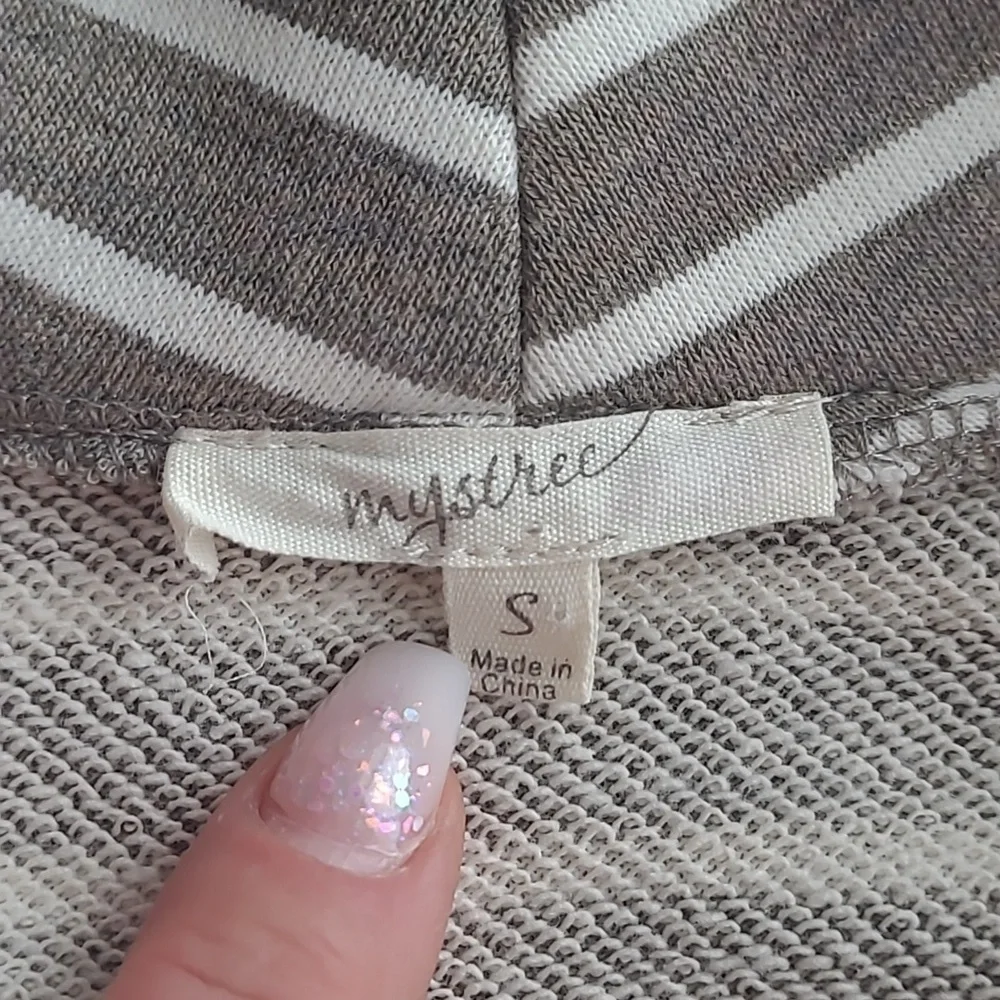 Striped Brown Mystree Women's Jacket Size Small - Picture 5 of 6